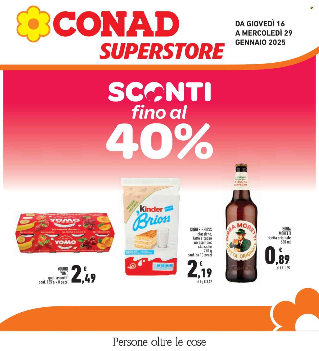 Volantino Conad Superstore - 16/1/2025 - 29/1/2025. Pagina 1