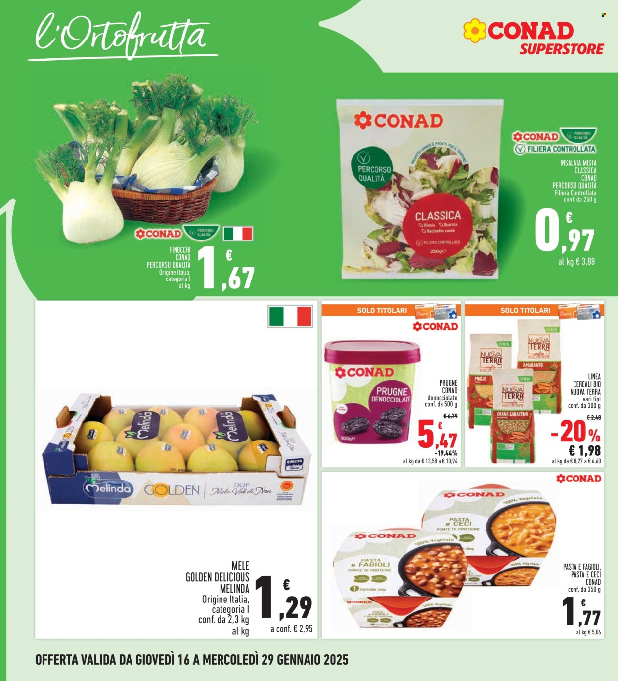 Volantino Conad Superstore - 16/1/2025 - 29/1/2025. Pagina 1