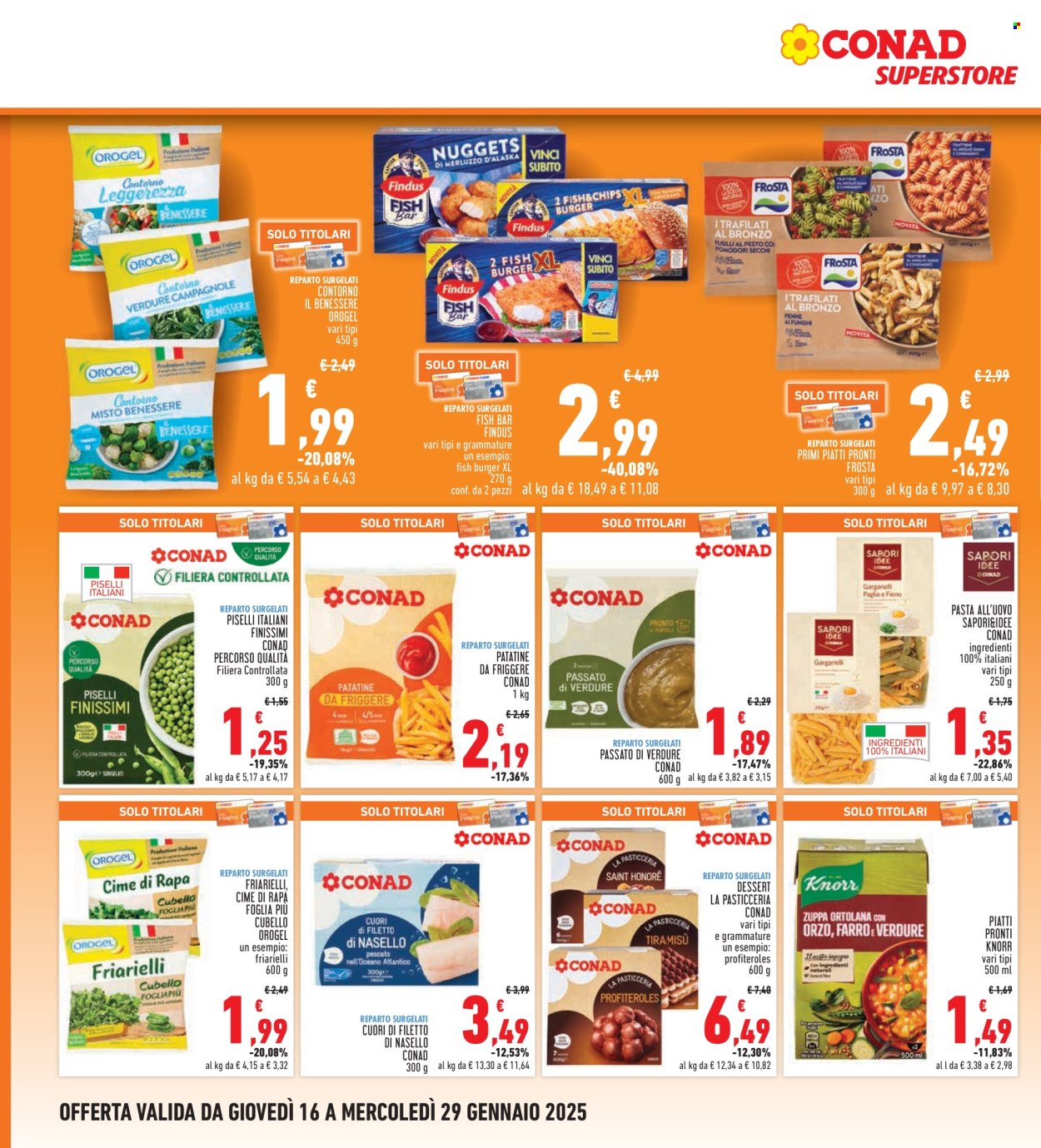 Volantino Conad - 16/1/2025 - 29/1/2025. Pagina 1