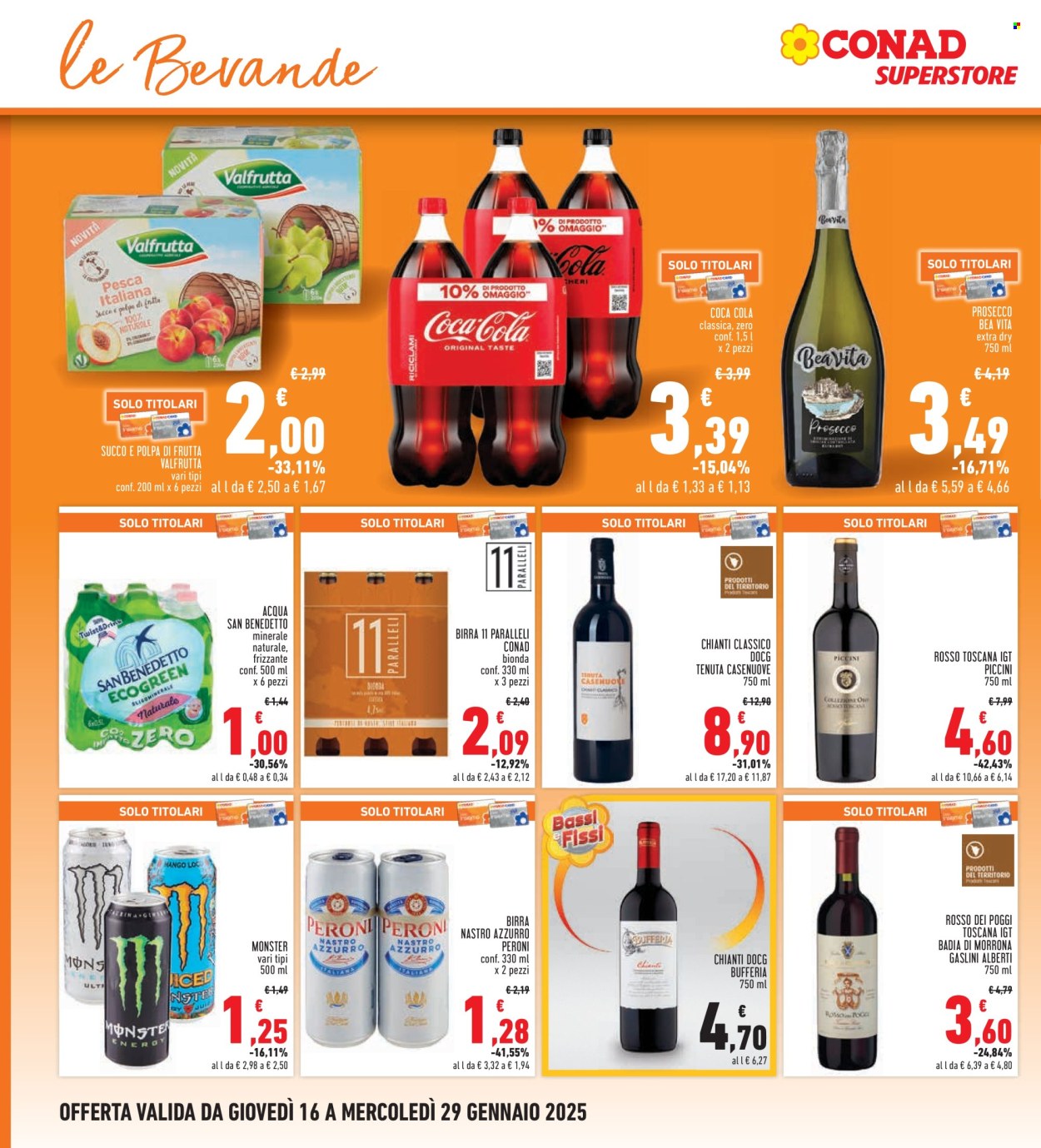 Volantino Conad Superstore - 16/1/2025 - 29/1/2025. Pagina 1