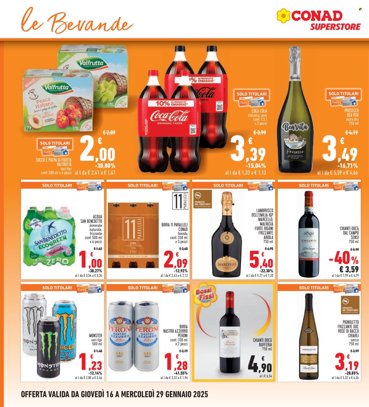 Volantino Conad Superstore - 16/1/2025 - 29/1/2025. Pagina 1