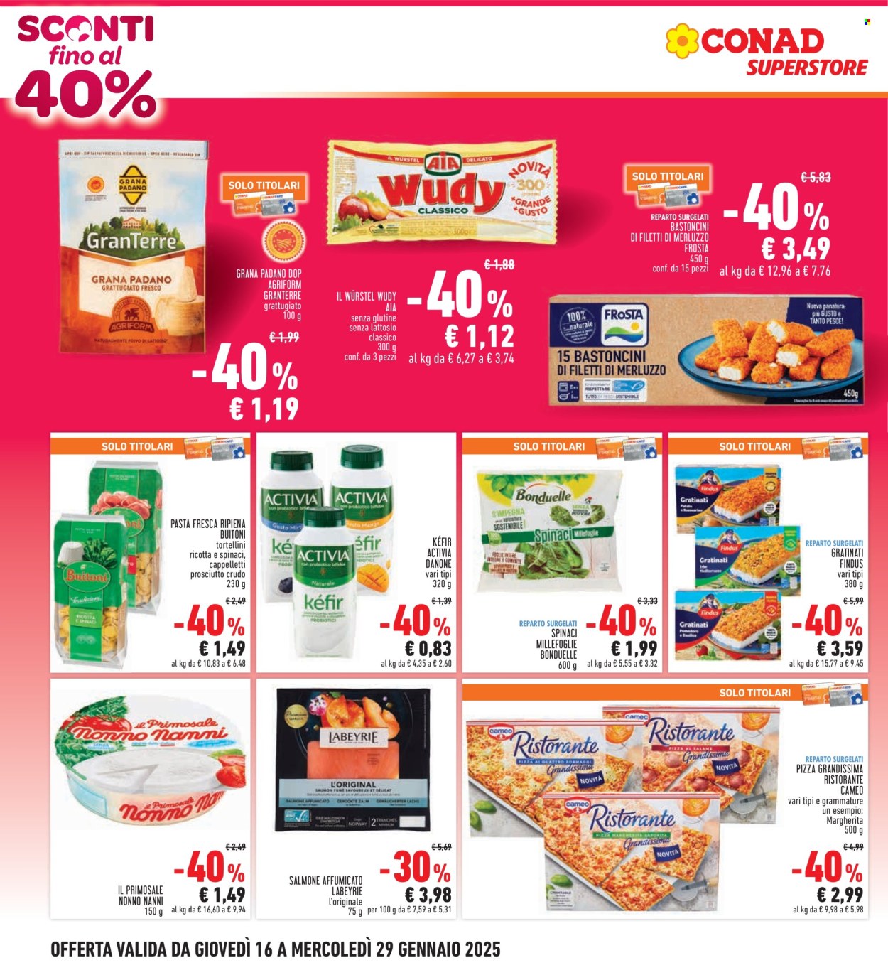 Volantino Conad - 16/1/2025 - 29/1/2025. Pagina 1