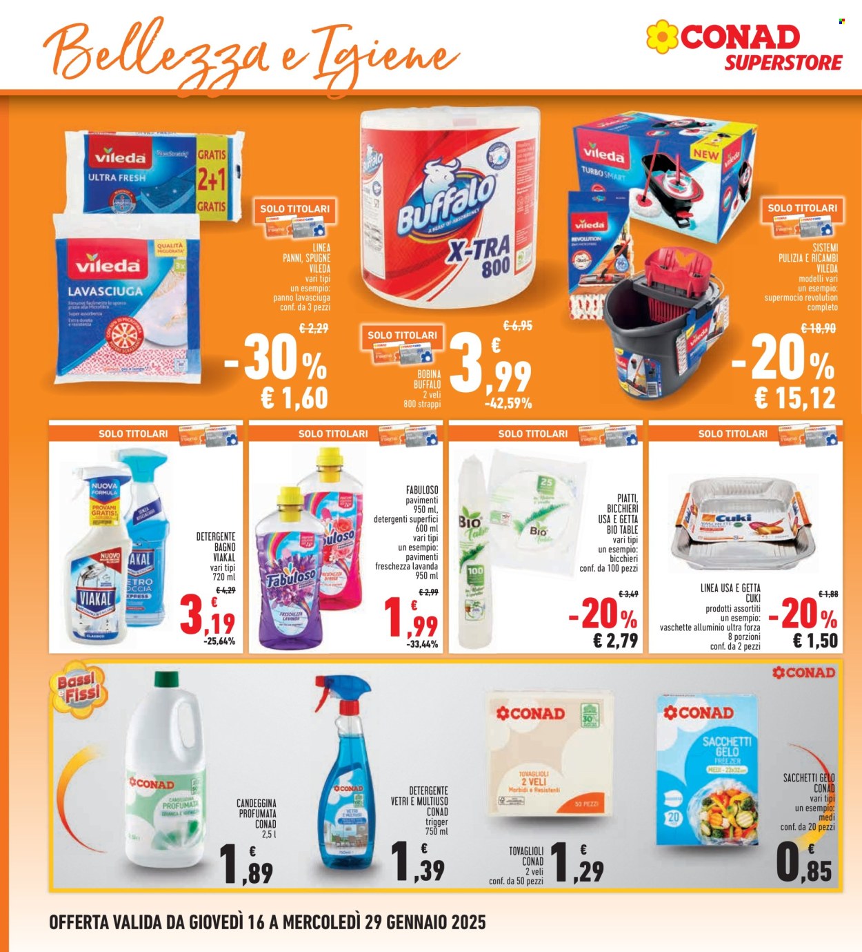 Volantino Conad Superstore - 16/1/2025 - 29/1/2025. Pagina 1