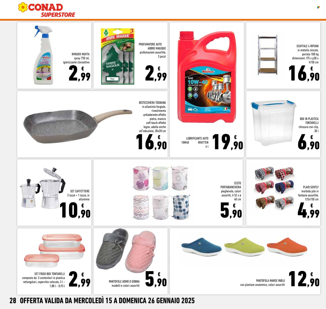 Volantino Conad Superstore - 15/1/2025 - 26/1/2025. Pagina 1