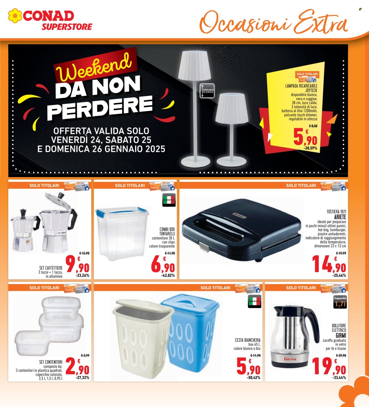 Volantino Conad Superstore - 16/1/2025 - 29/1/2025. Pagina 1