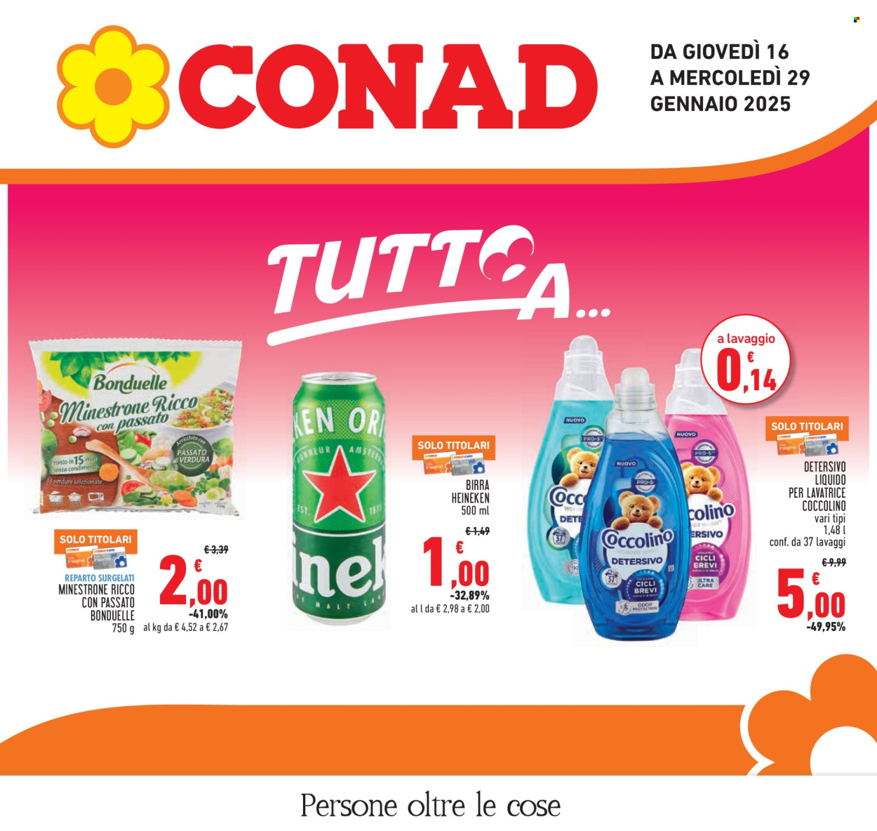 Volantino Conad - 16/1/2025 - 29/1/2025. Pagina 1