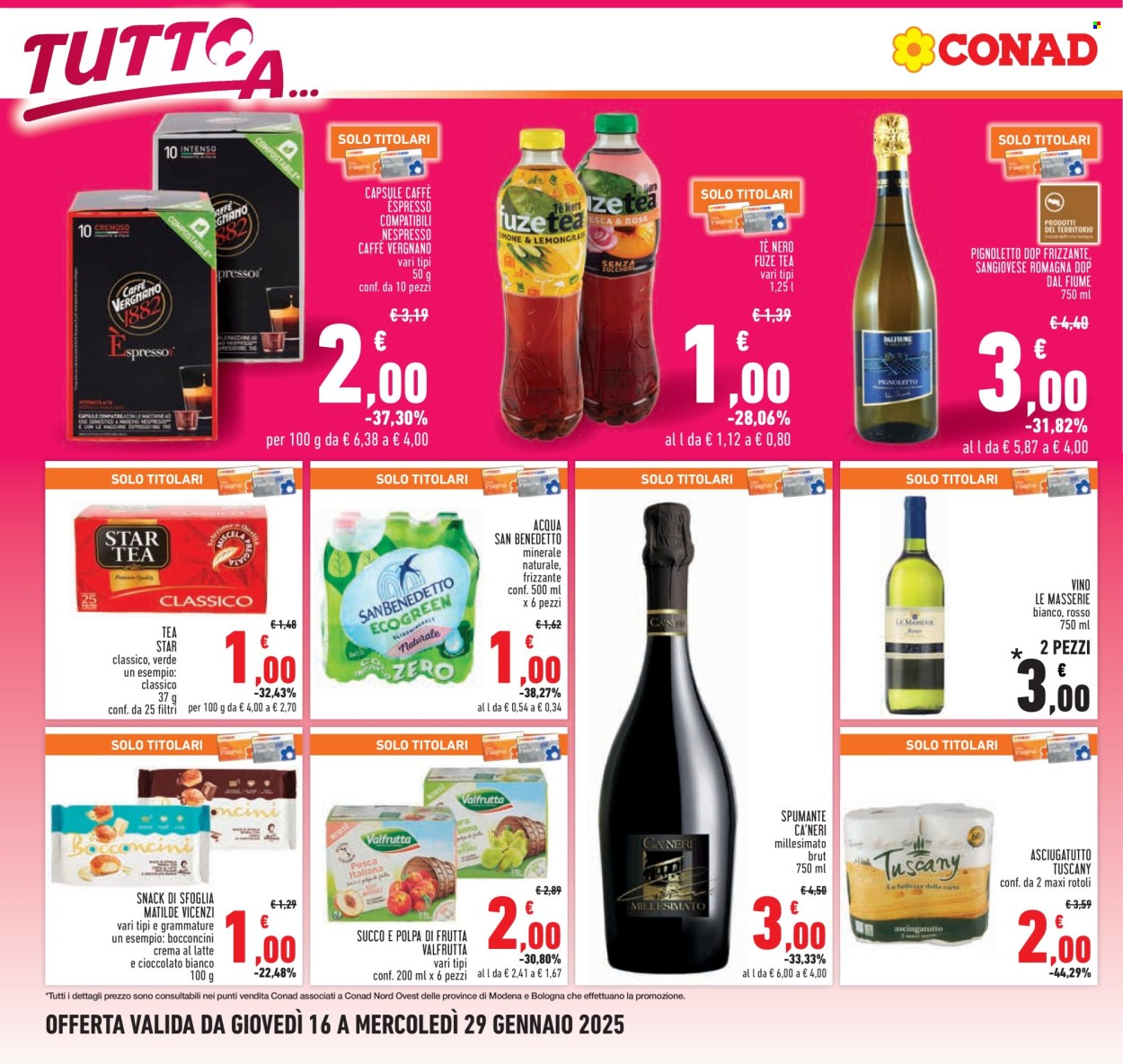 Volantino Conad - 16/1/2025 - 29/1/2025. Pagina 1