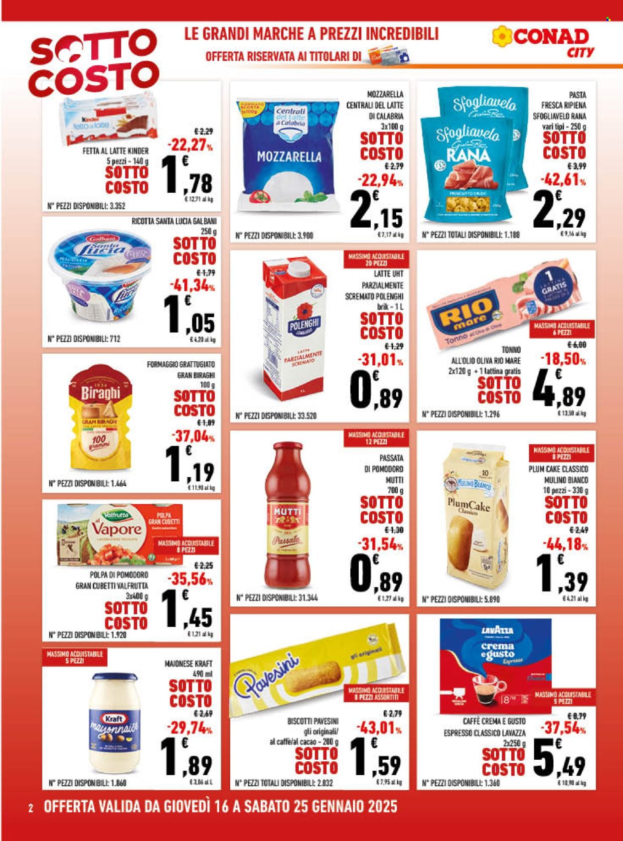 Volantino Conad City - 16/1/2025 - 25/1/2025. Pagina 1