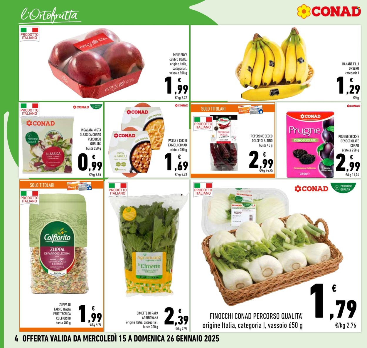 Volantino Conad - 15/1/2025 - 26/1/2025. Pagina 1