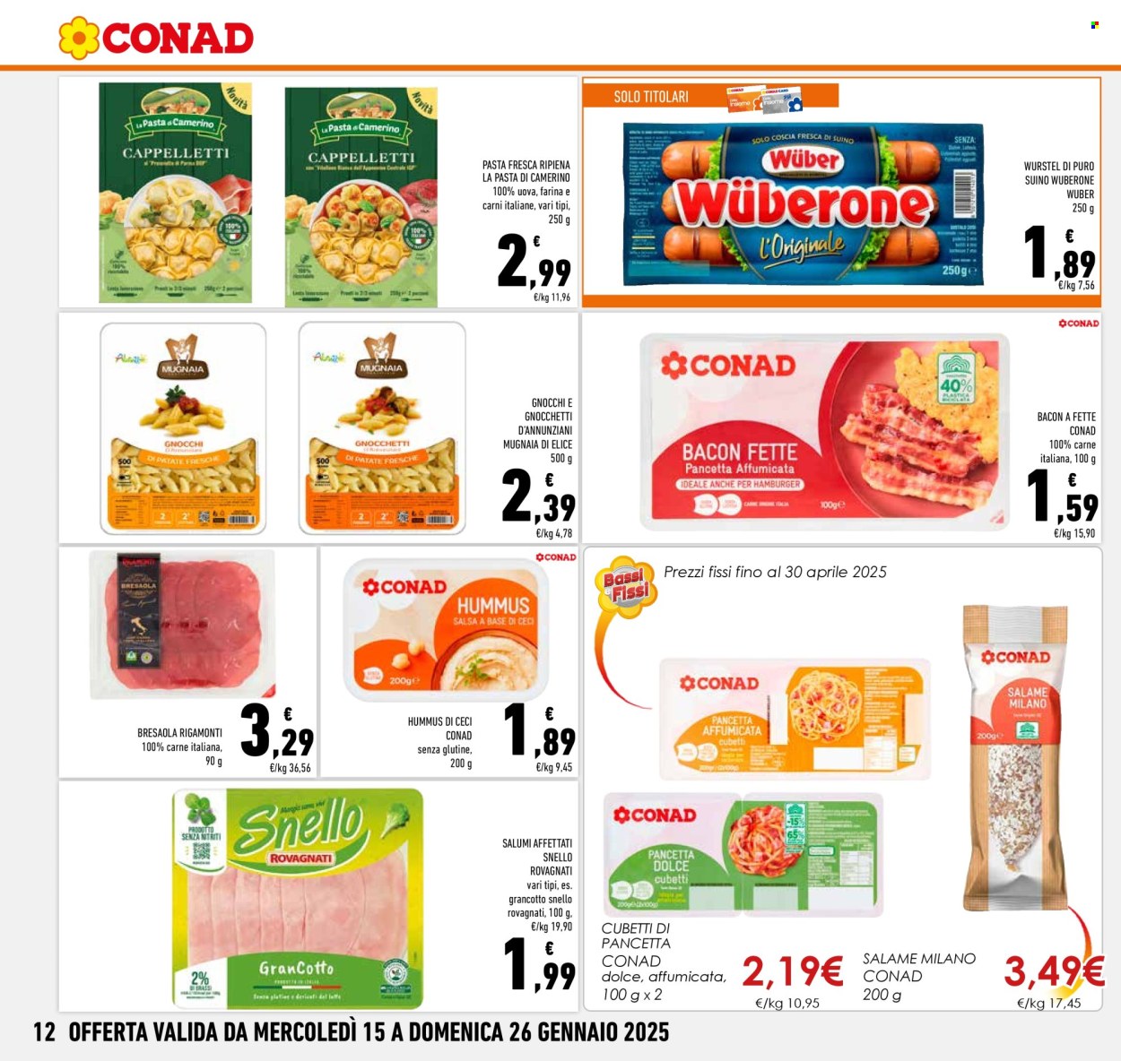 Volantino Conad - 15/1/2025 - 26/1/2025. Pagina 1