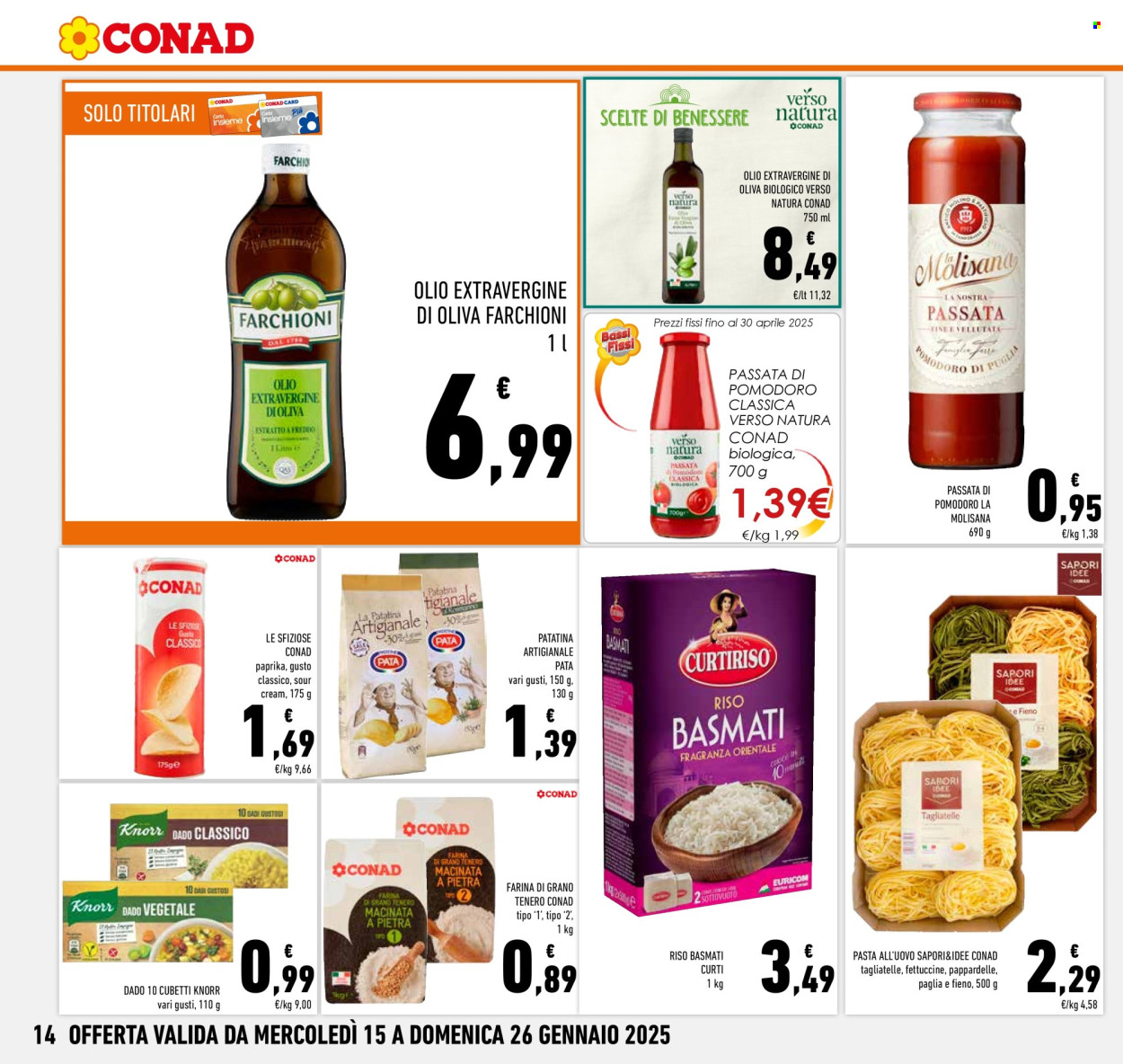 Volantino Conad - 15/1/2025 - 26/1/2025. Pagina 1