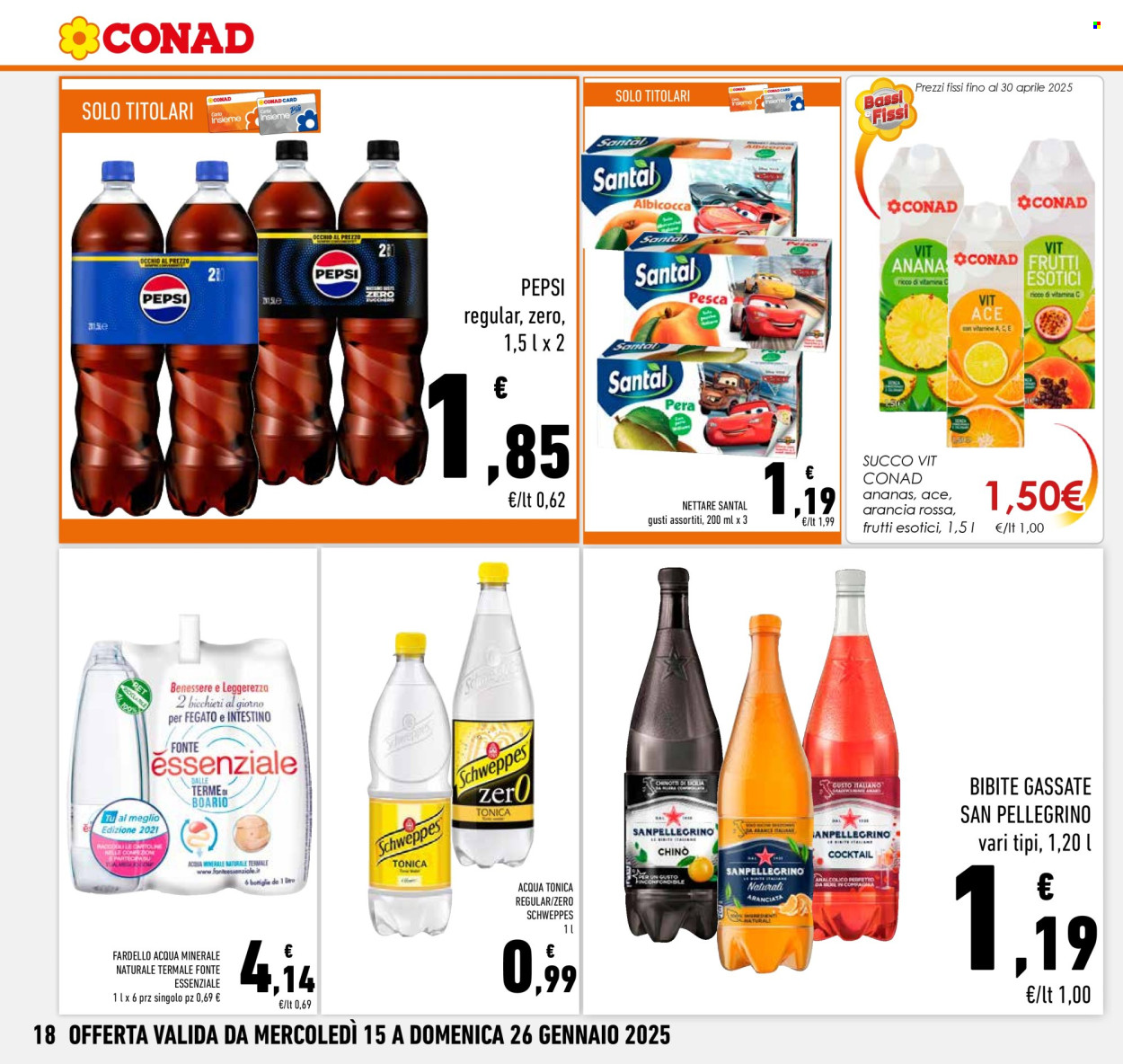 Volantino Conad - 15/1/2025 - 26/1/2025. Pagina 1