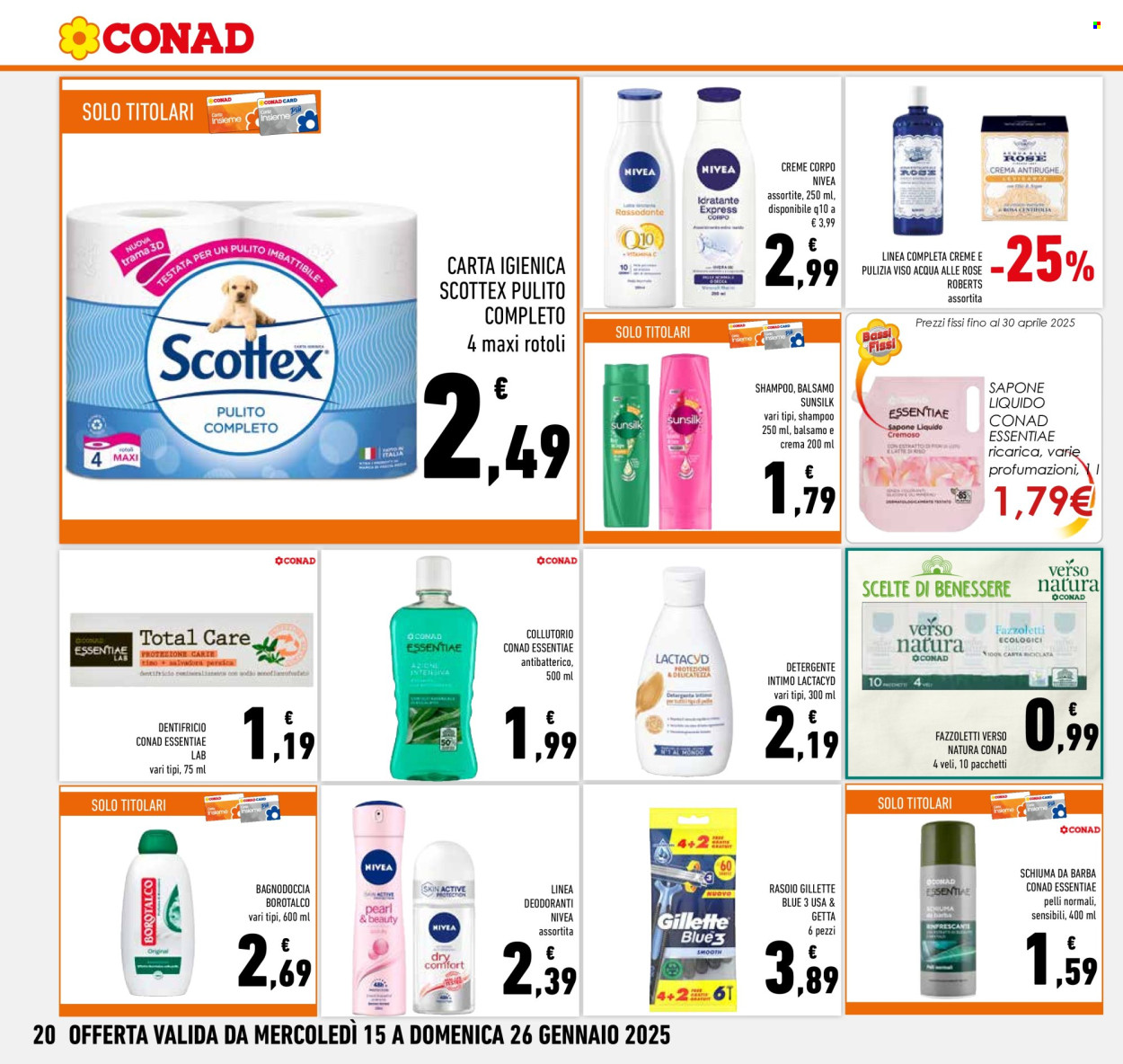 Volantino Conad - 15/1/2025 - 26/1/2025. Pagina 1