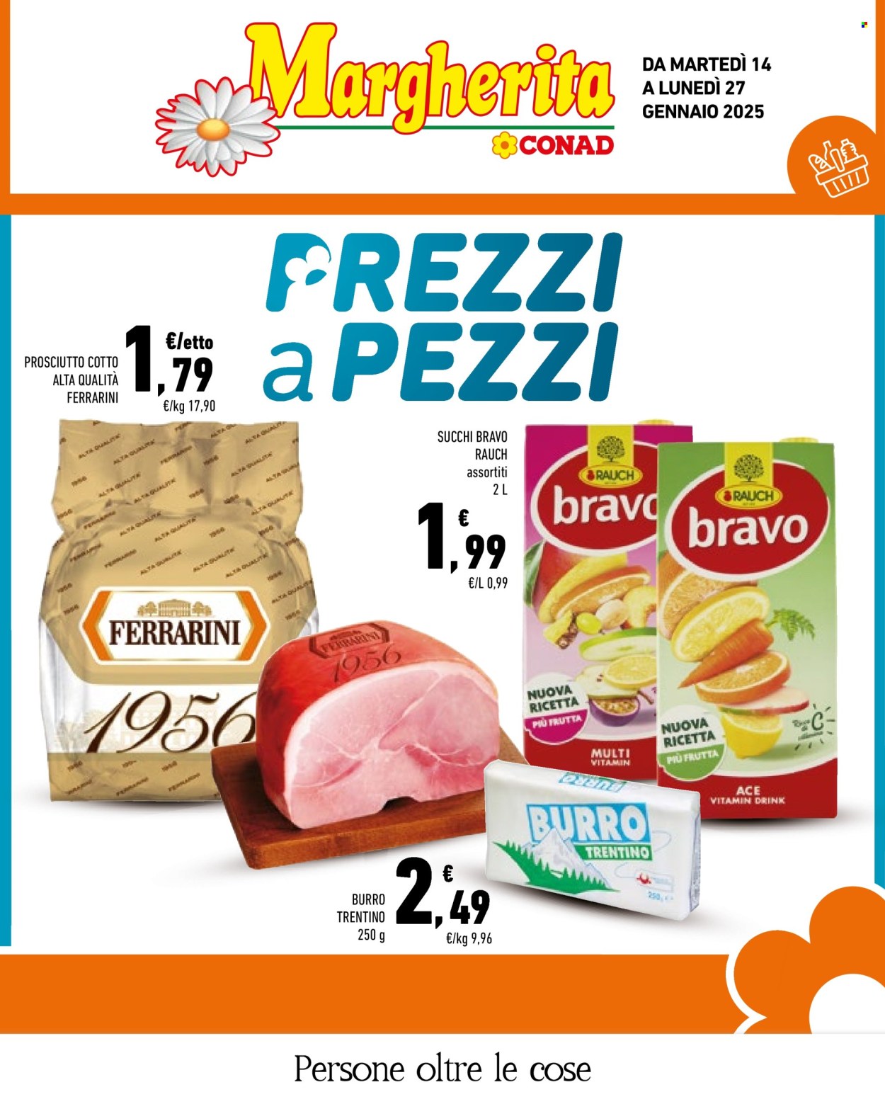 Volantino Margherita Conad - 14/1/2025 - 27/1/2025. Pagina 1