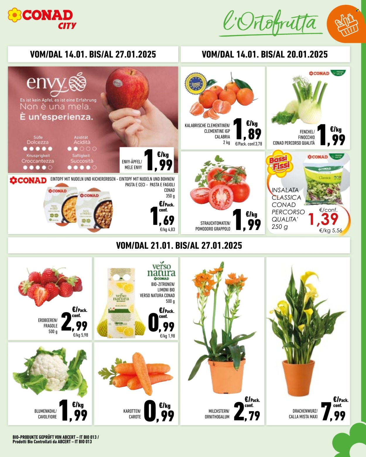 Volantino Conad City - 14/1/2025 - 27/1/2025. Pagina 1