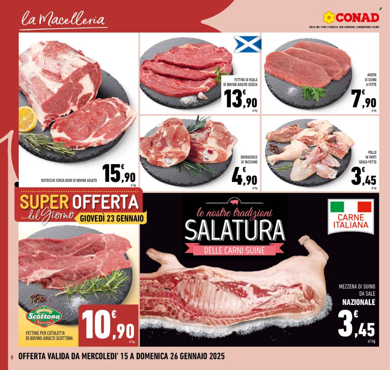 Volantino Conad - 15/1/2025 - 26/1/2025. Pagina 1