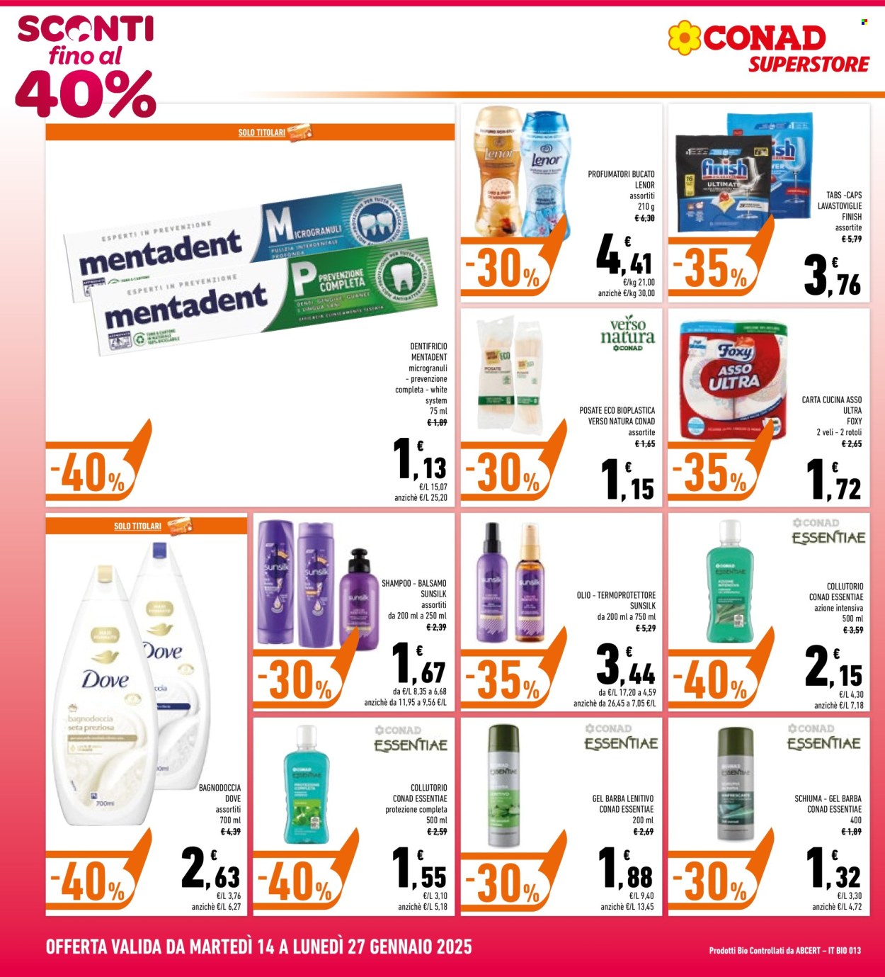 Volantino Conad Superstore - 14/1/2025 - 27/1/2025. Pagina 1