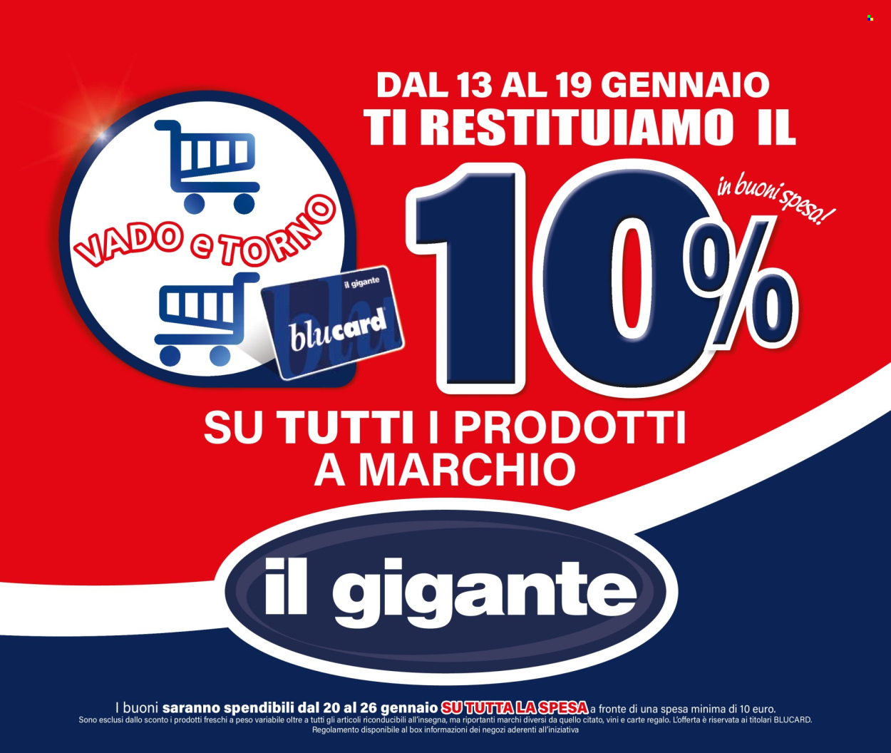 Volantino Il Gigante - 13/1/2025 - 19/1/2025. Pagina 1