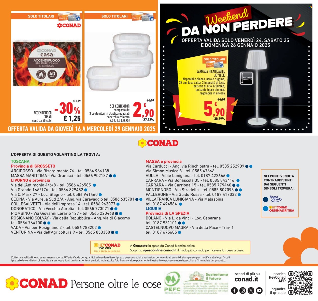 Volantino Conad - 16/1/2025 - 29/1/2025. Pagina 1