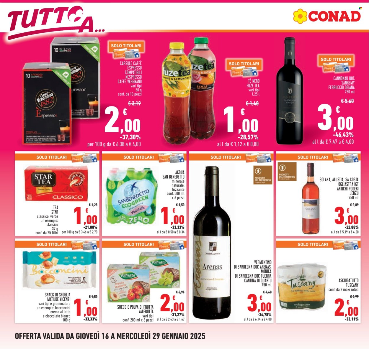 Volantino Conad - 16/1/2025 - 29/1/2025. Pagina 1