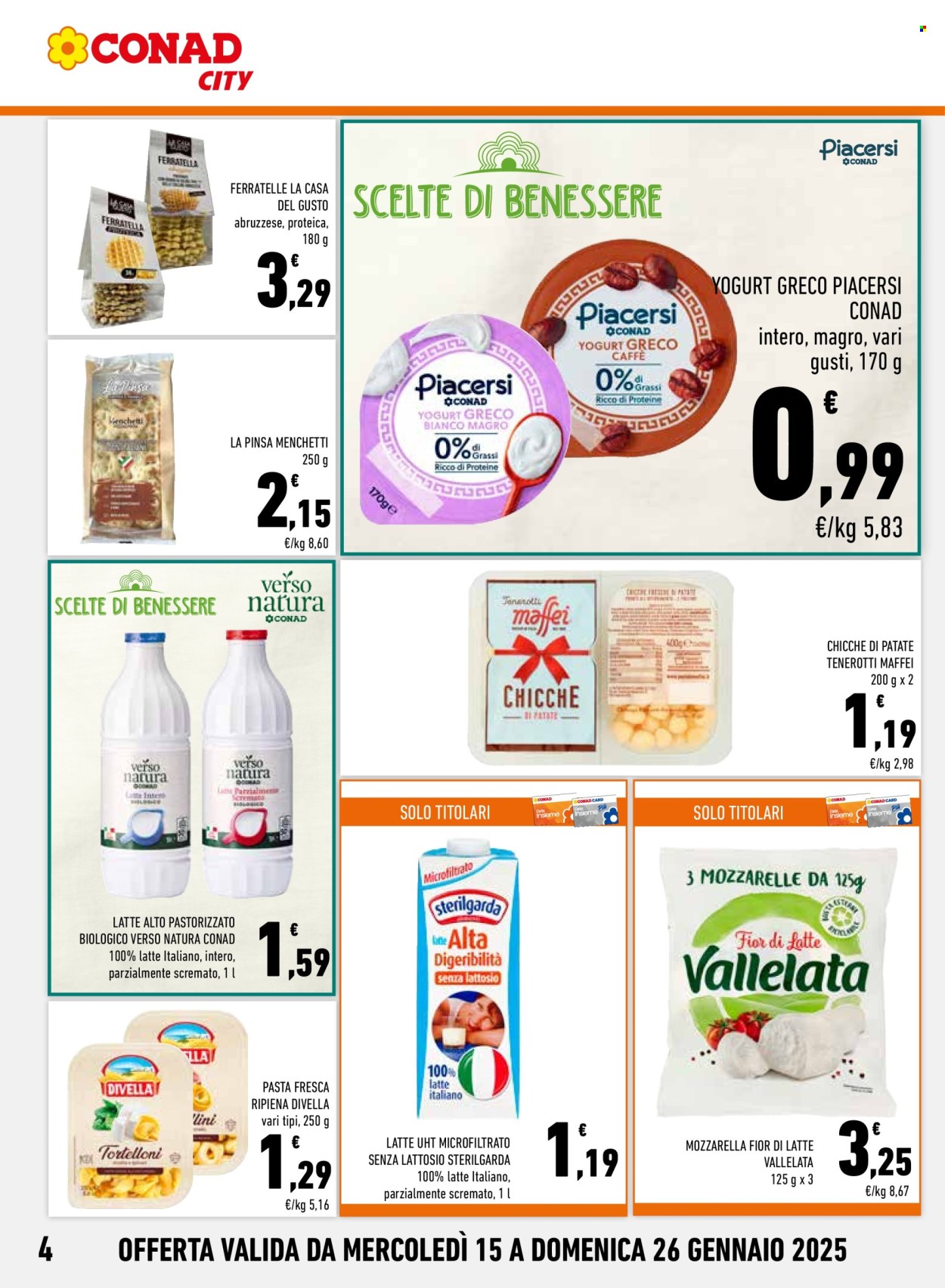 Volantino Conad - 15/1/2025 - 26/1/2025. Pagina 1