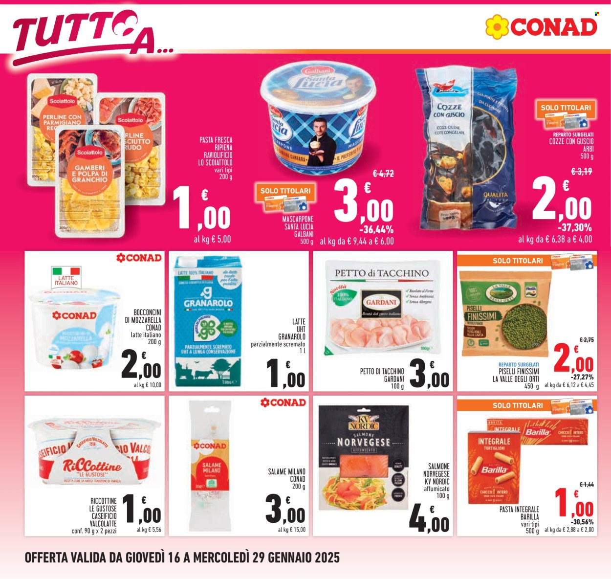 Volantino Conad - 16/1/2025 - 29/1/2025. Pagina 1