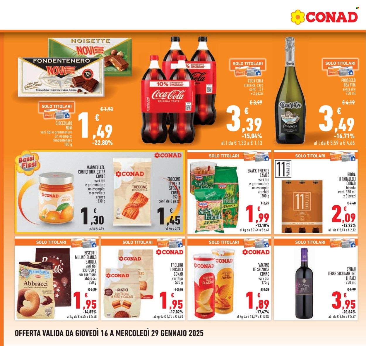 Volantino Conad - 16/1/2025 - 29/1/2025. Pagina 1