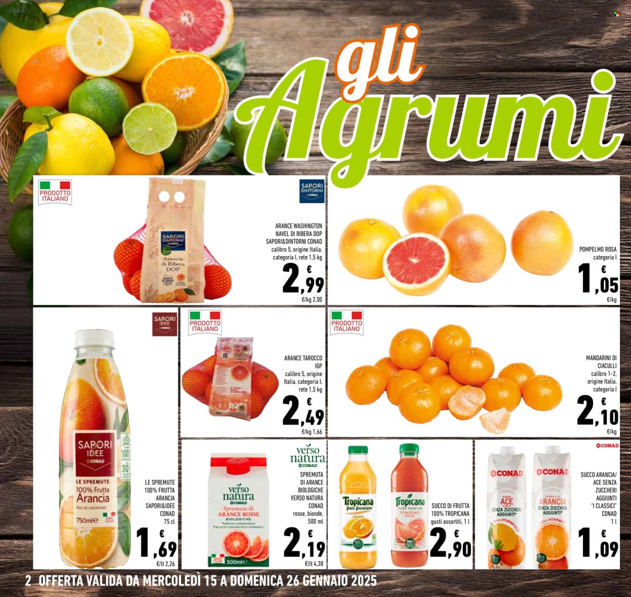 Volantino Conad - 15/1/2025 - 26/1/2025. Pagina 1