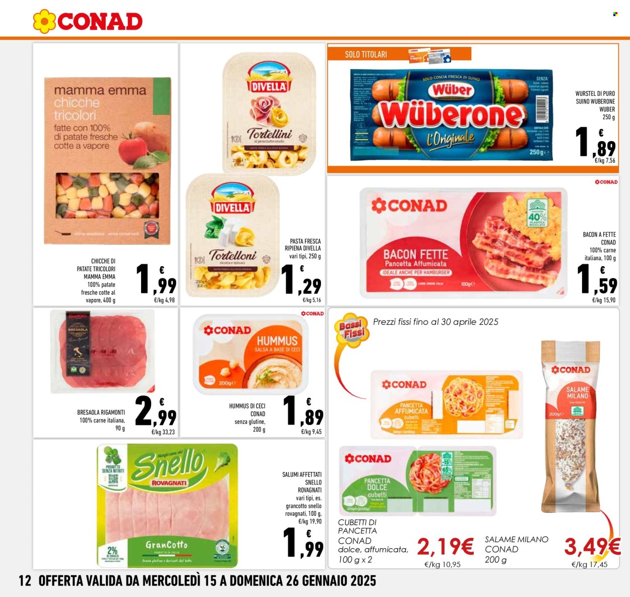 Volantino Conad - 15/1/2025 - 26/1/2025. Pagina 1