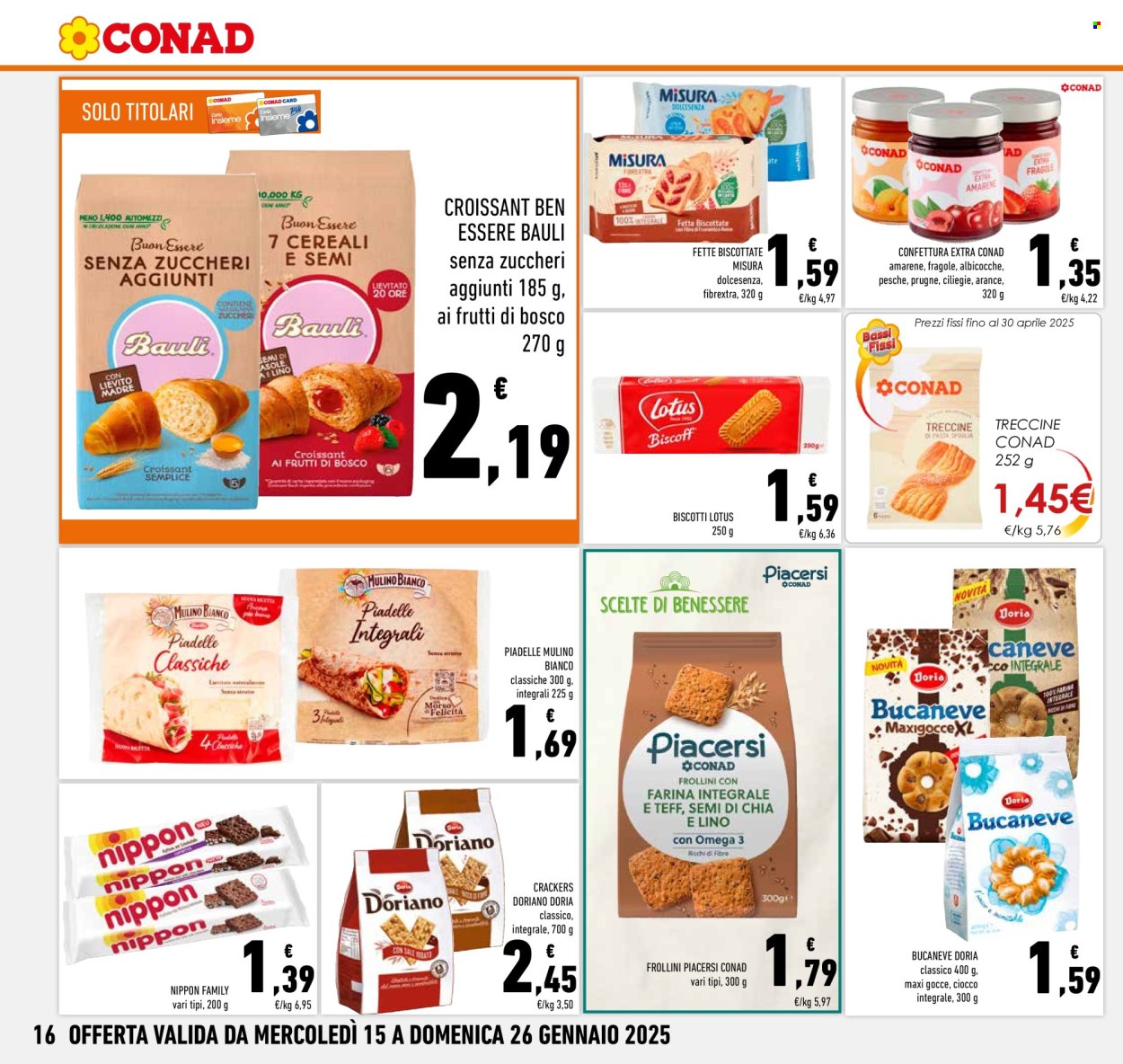 Volantino Conad - 15/1/2025 - 26/1/2025. Pagina 1