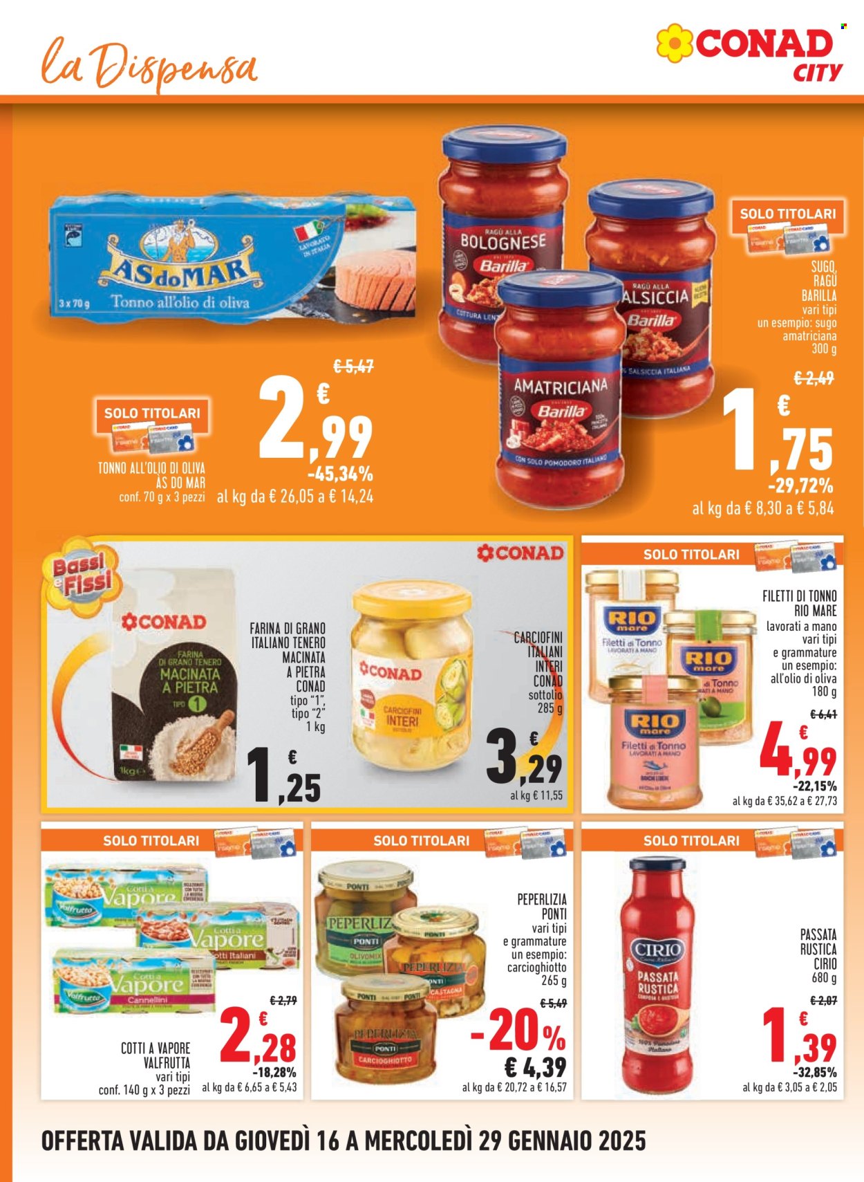 Volantino Conad - 16/1/2025 - 29/1/2025. Pagina 1