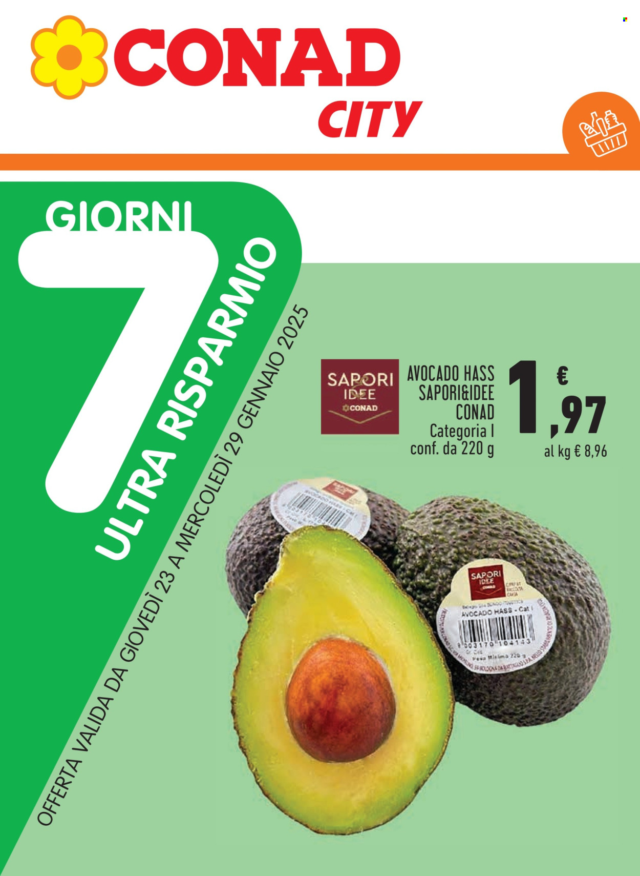 Volantino Conad - 16/1/2025 - 29/1/2025. Pagina 1