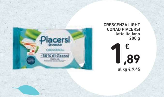 Crescenza Light Conad Piacersi