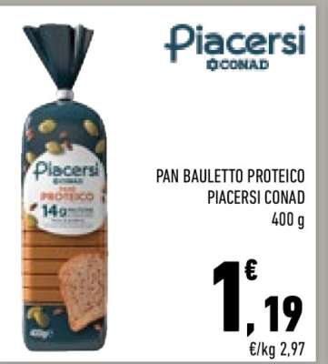 Pan Bauletto Proteico Piacersi Conad