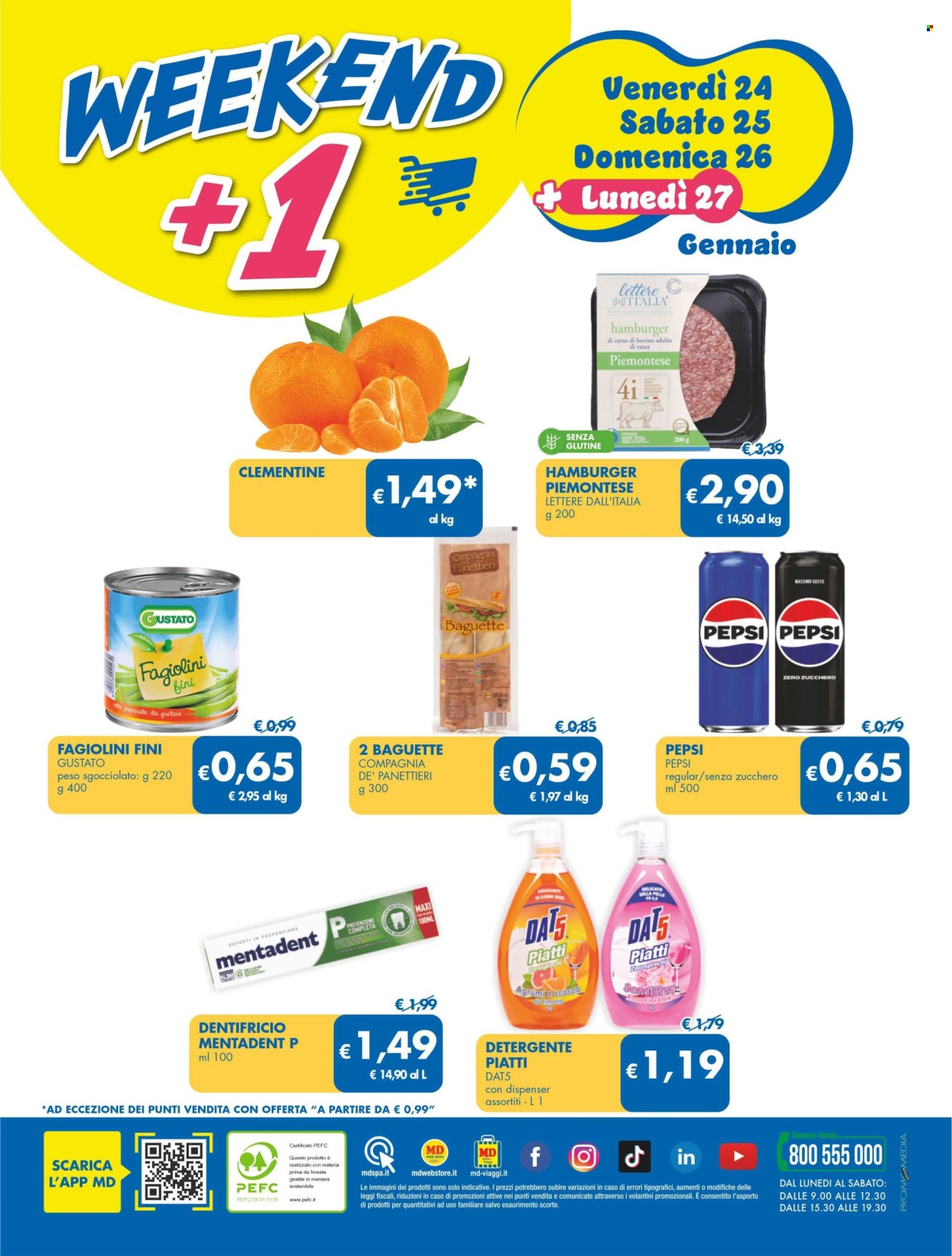 Volantino MD Discount - 14/1/2025 - 26/1/2025. Pagina 1