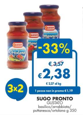 GUSTATO SUGO ALL'ARRABBIATA 1050 g