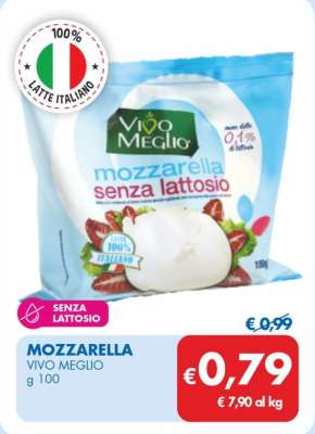 VIVO MEGLIO MOZZARELLA 100 g