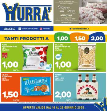 Volantino Hurrà Discount - 16/1/2025 - 29/1/2025.