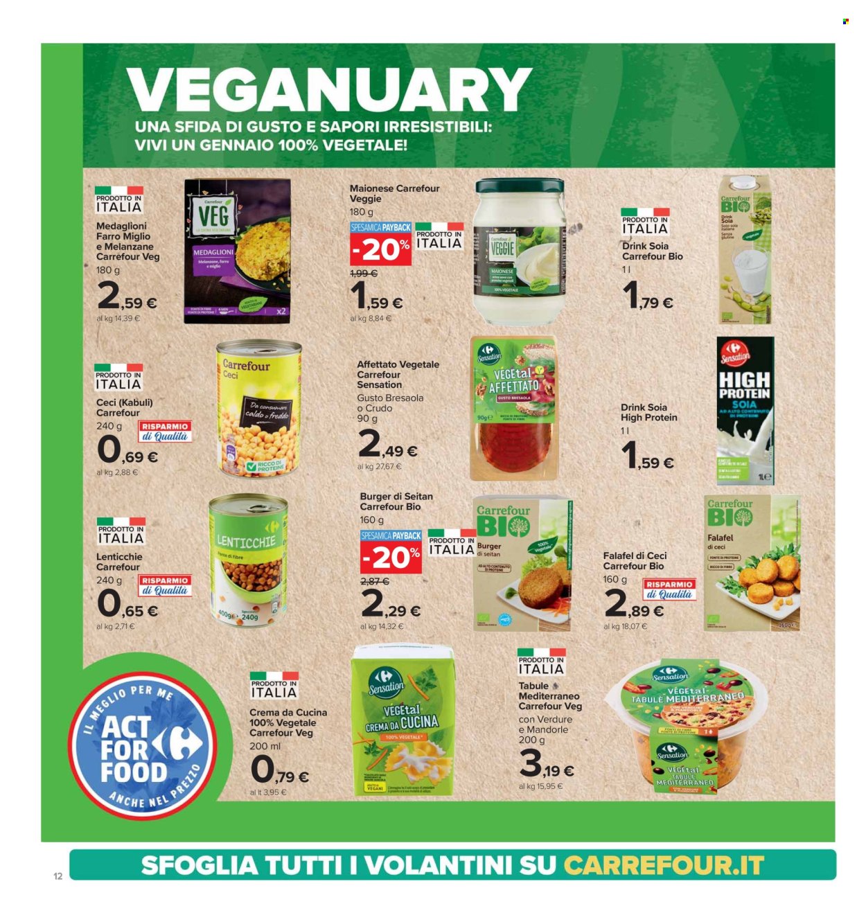 Volantino Carrefour - 16/1/2025 - 27/1/2025. Pagina 1