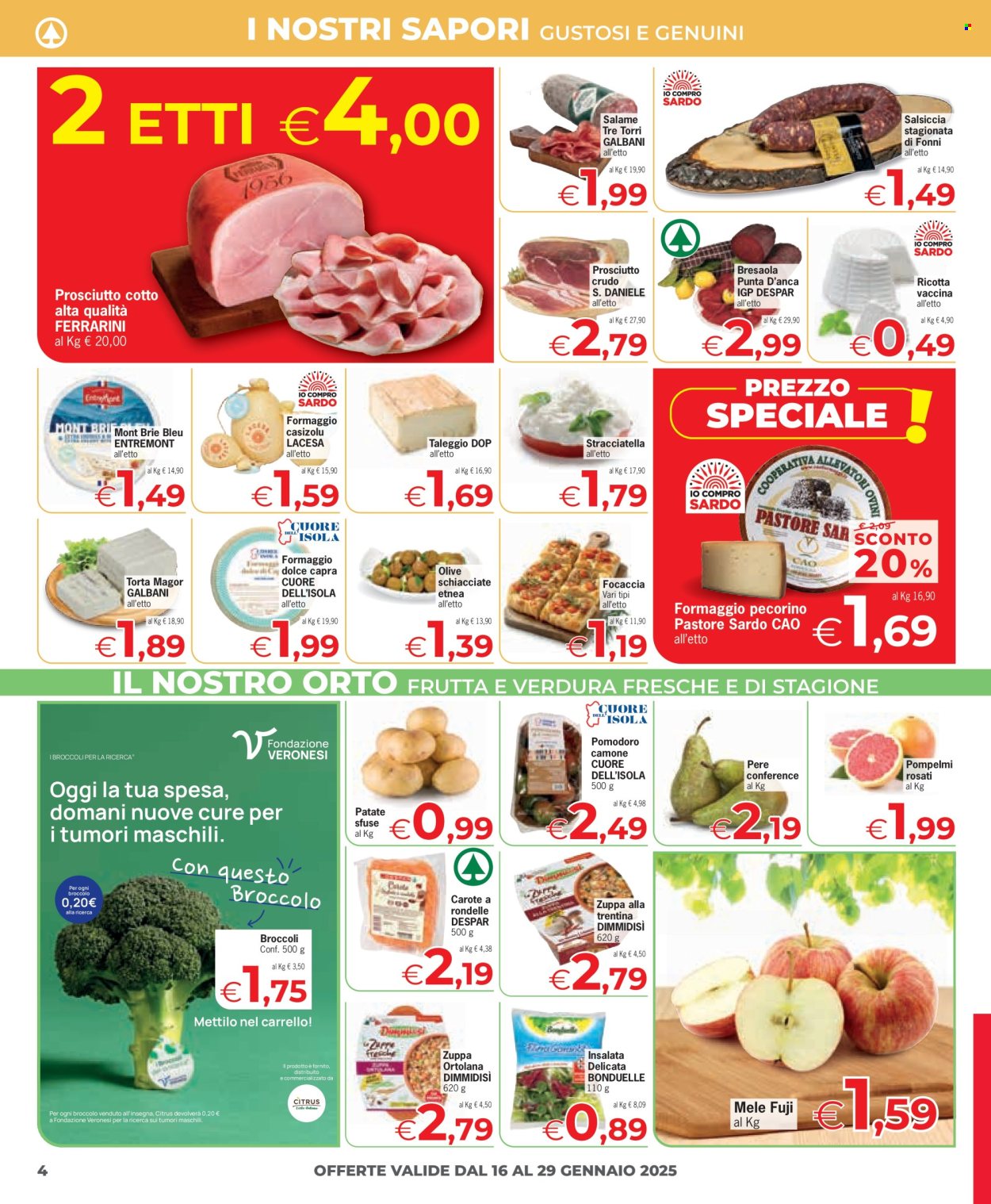 Volantino Eurospar - 16/1/2025 - 29/1/2025. Pagina 1