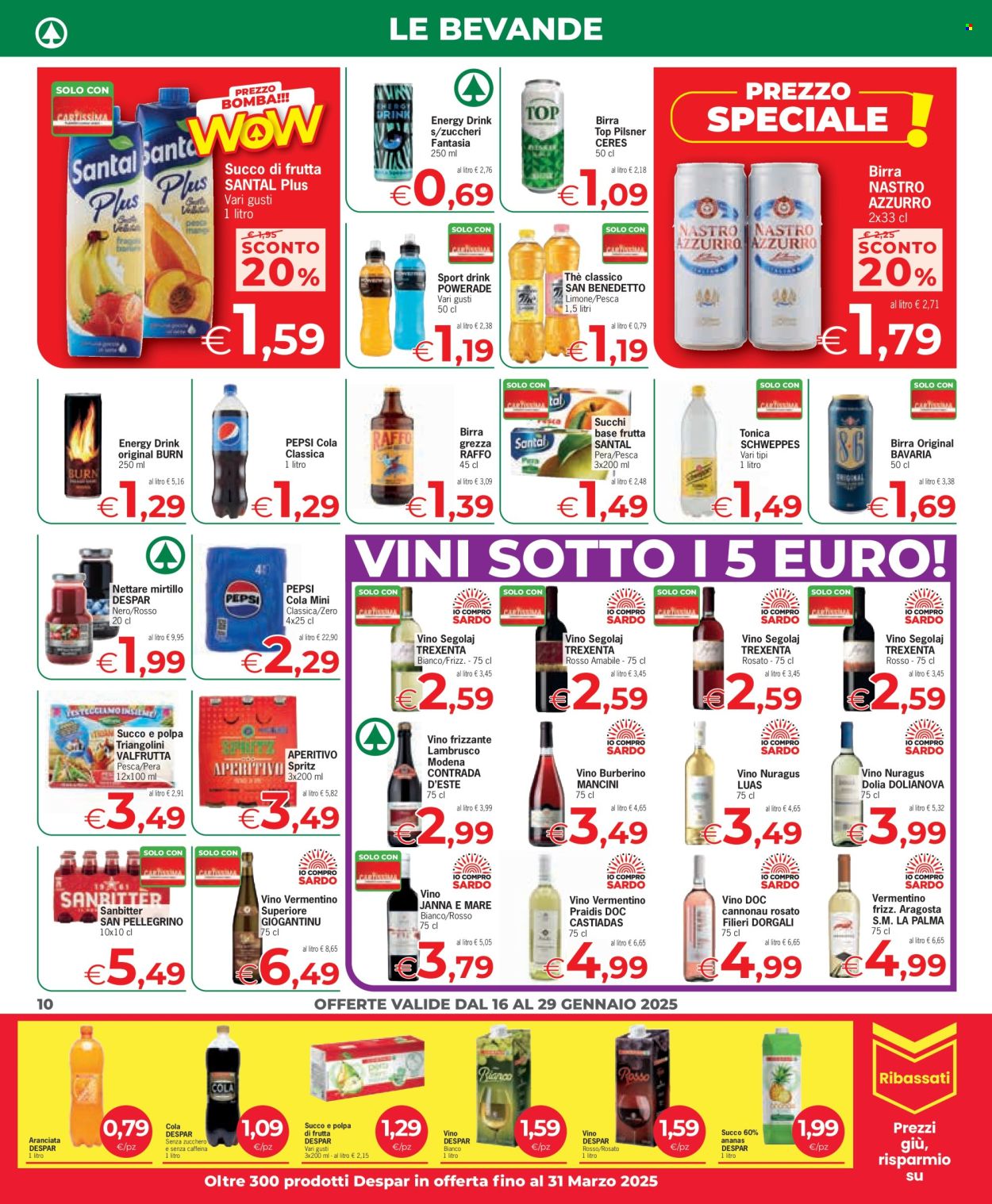 Volantino Eurospar - 16/1/2025 - 29/1/2025. Pagina 1