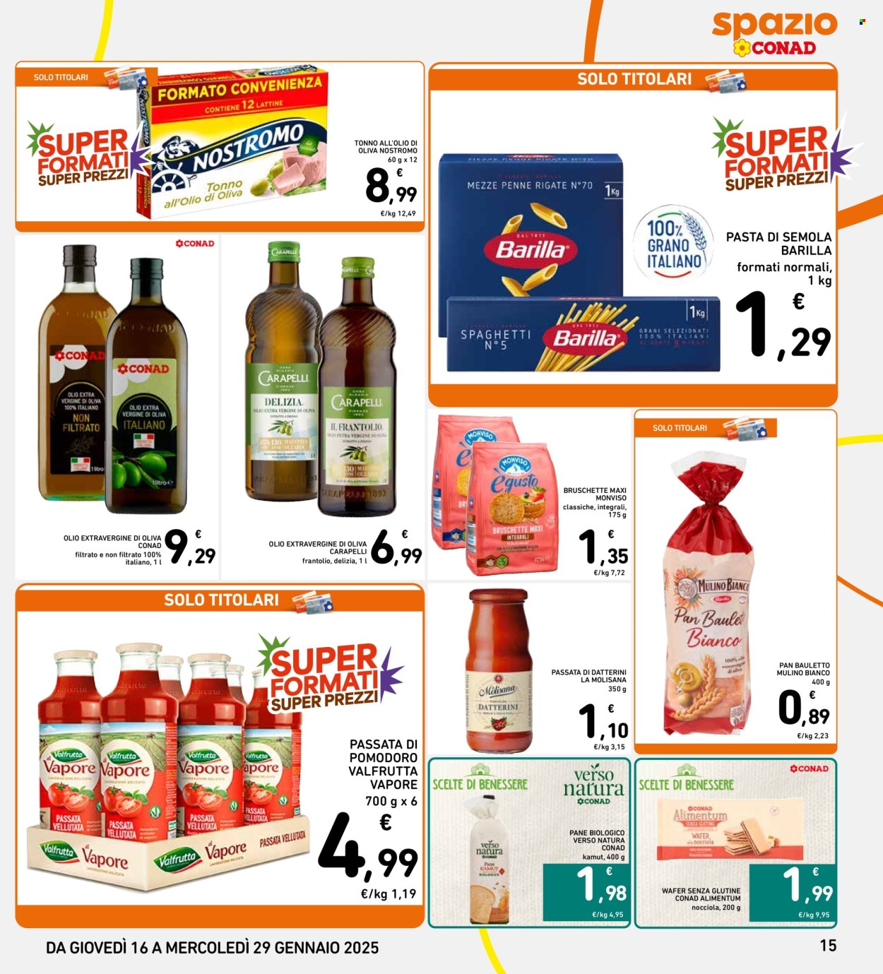 Volantino Spazio Conad - 16/1/2025 - 29/1/2025. Pagina 1