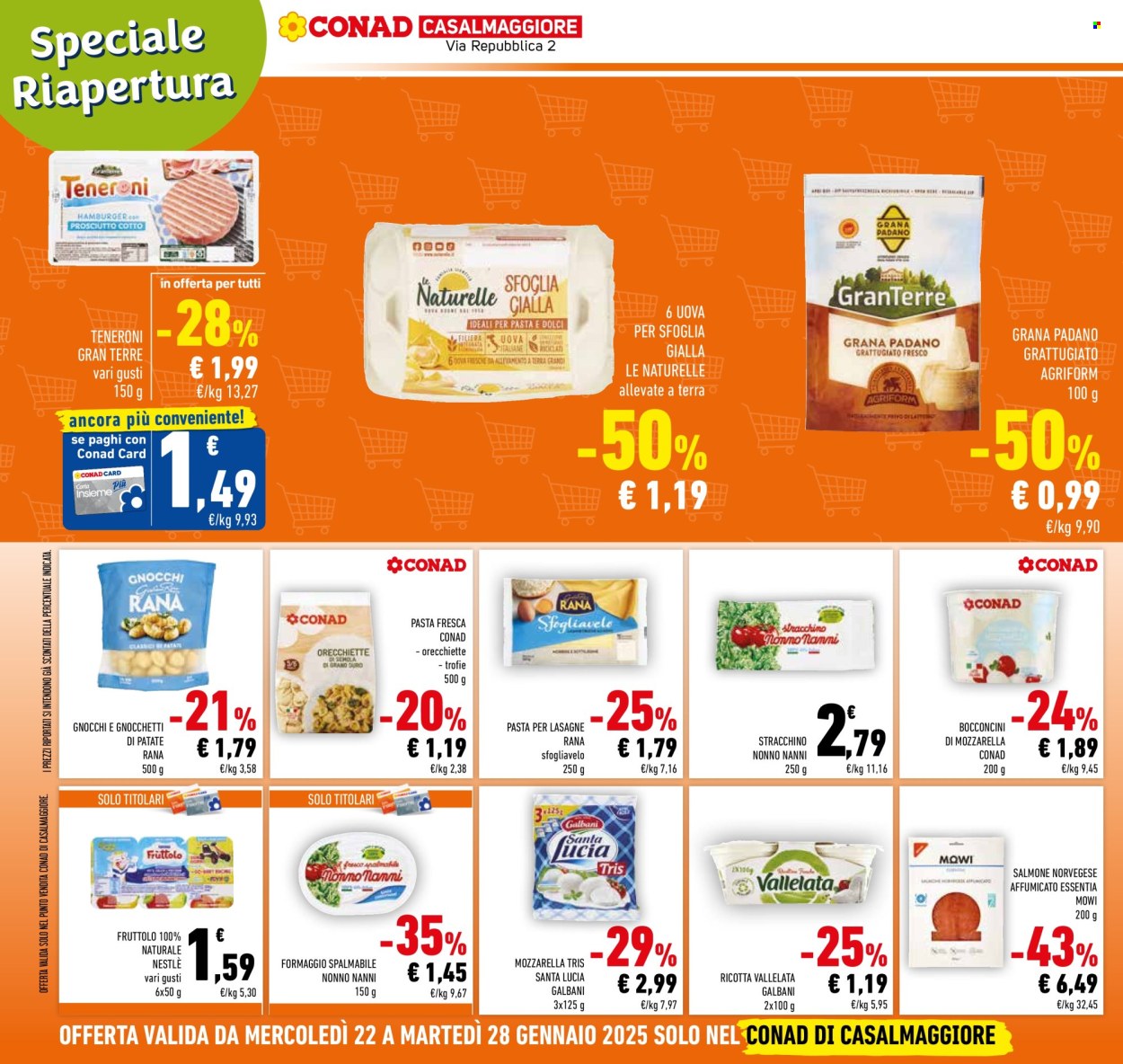 Volantino Conad - 22/1/2025 - 28/1/2025. Pagina 1