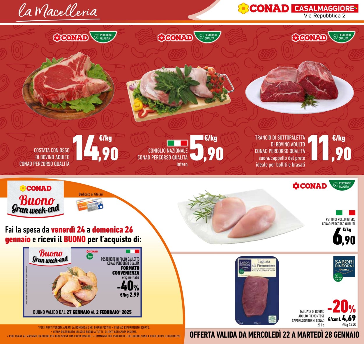 Volantino Conad - 22/1/2025 - 28/1/2025. Pagina 1