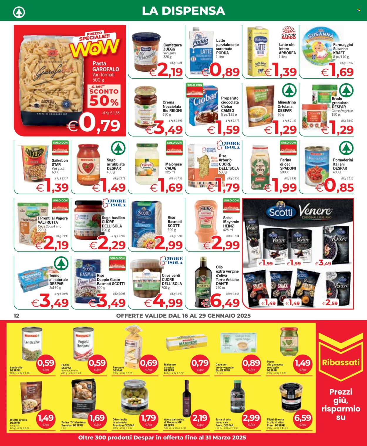 Volantino Eurospar - 16/1/2025 - 29/1/2025. Pagina 1