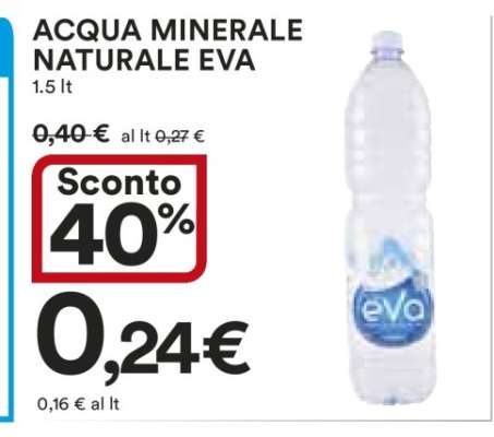 ACQUA MINERALE NATURALE EVA