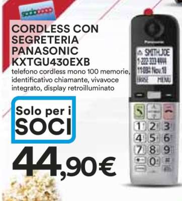 Cordless con Segreteria Panasonic KXTGU430EXB