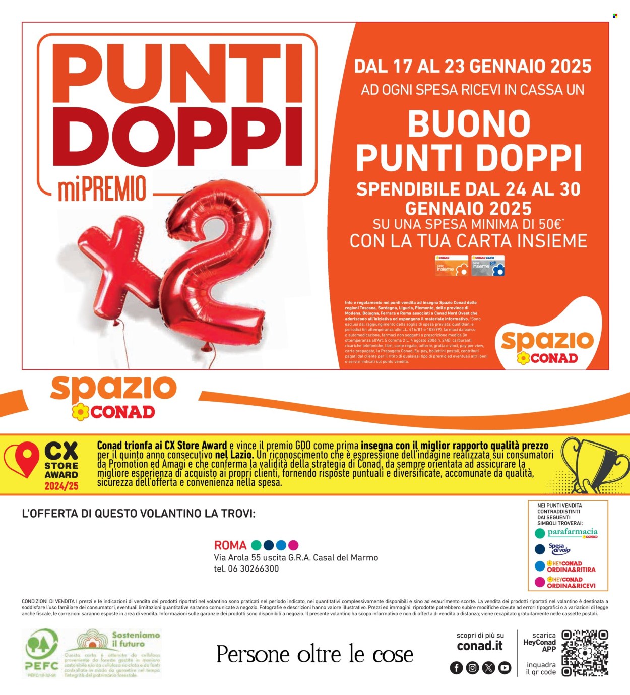 Volantino Spazio Conad - 24/1/2025 - 30/1/2025. Pagina 1