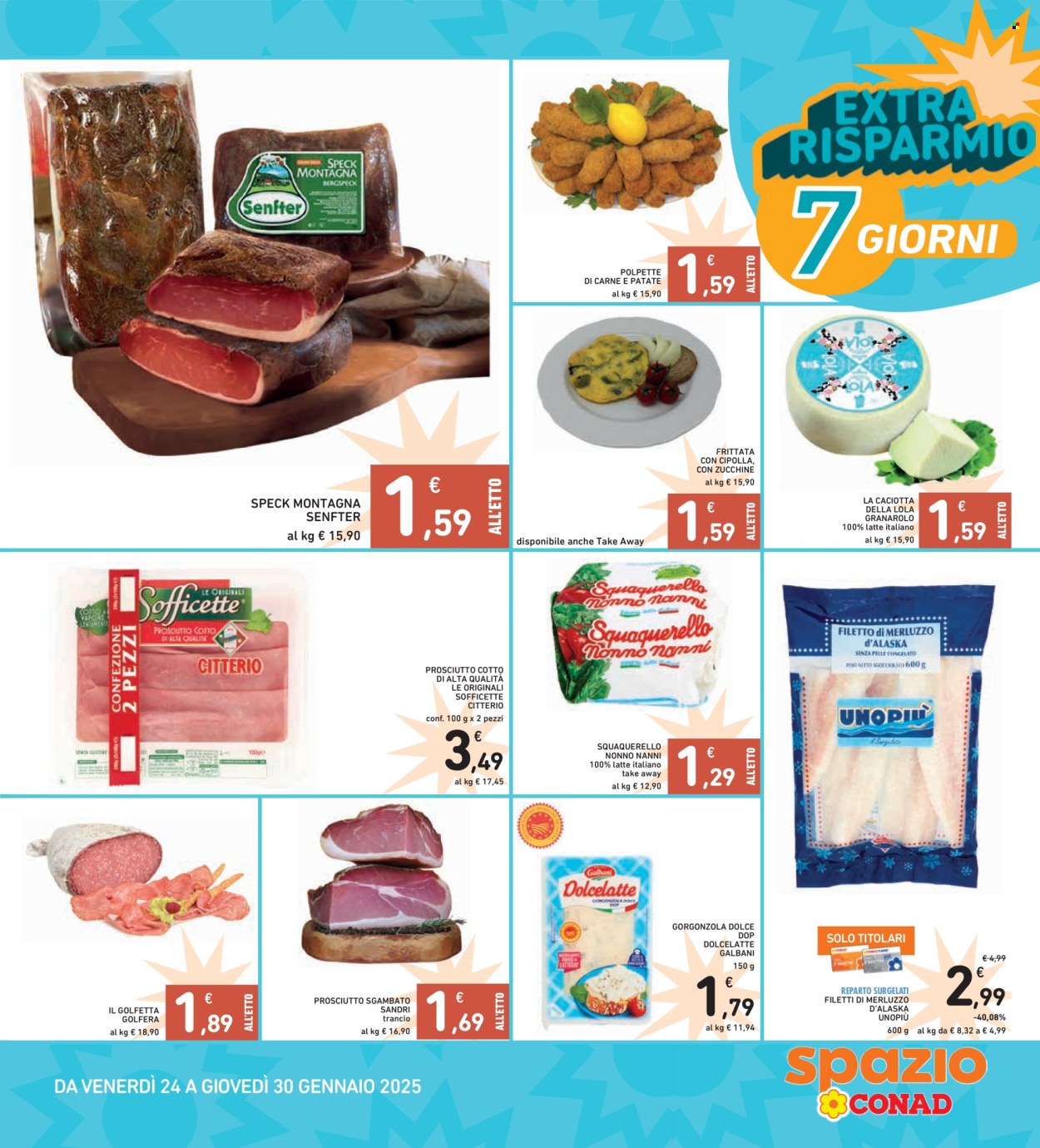 Volantino Spazio Conad - 24/1/2025 - 30/1/2025. Pagina 1