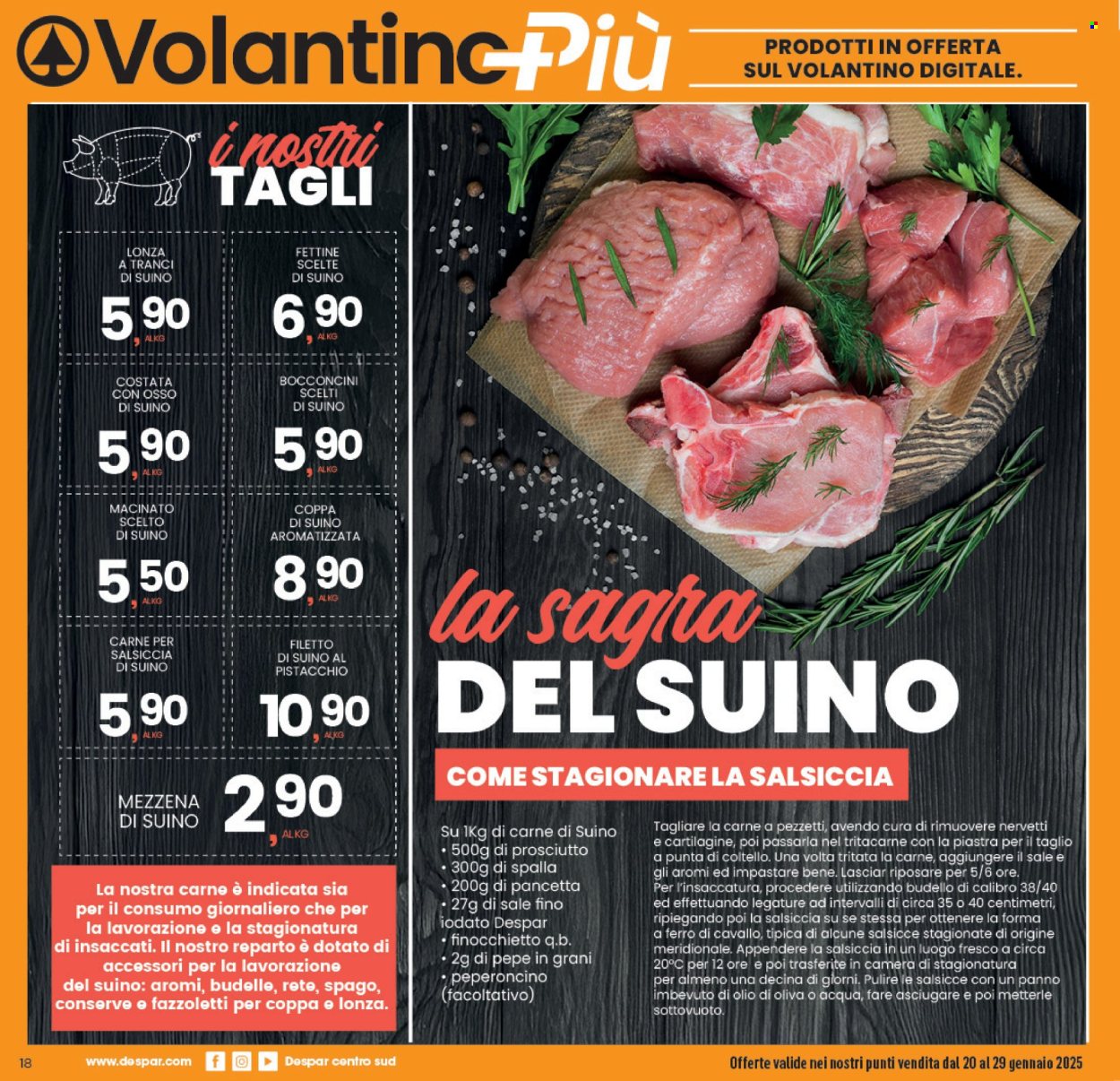 Volantino Despar - 20/1/2025 - 29/1/2025. Pagina 1